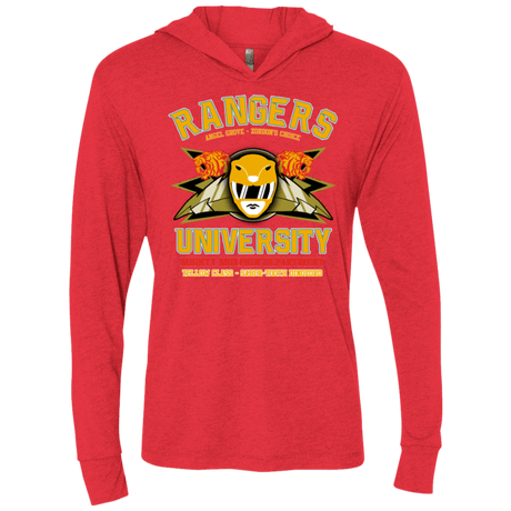 T-Shirts Vintage Red / X-Small Rangers U Yellow Ranger Triblend Long Sleeve Hoodie Tee