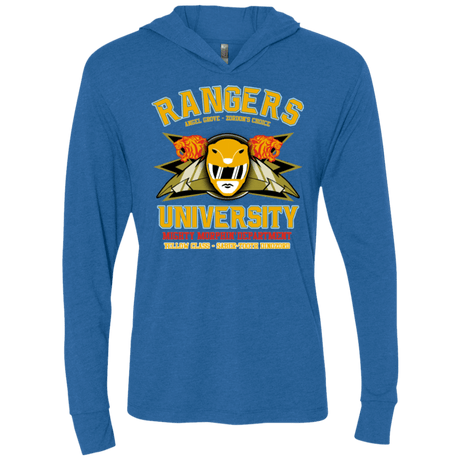 T-Shirts Vintage Royal / X-Small Rangers U Yellow Ranger Triblend Long Sleeve Hoodie Tee