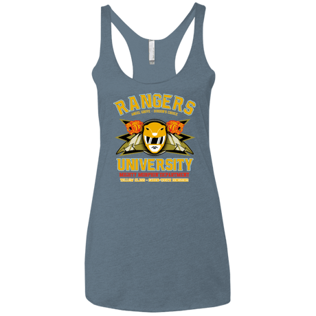 T-Shirts Indigo / X-Small Rangers U Yellow Ranger Women's Triblend Racerback Tank