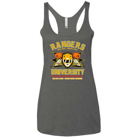 T-Shirts Premium Heather / X-Small Rangers U Yellow Ranger Women's Triblend Racerback Tank