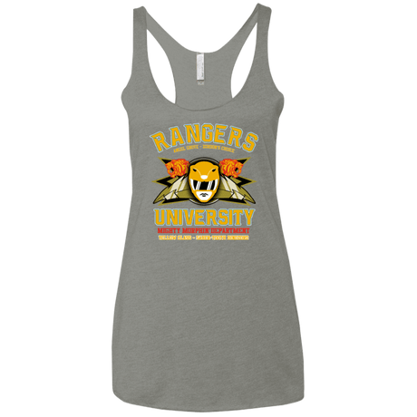 T-Shirts Venetian Grey / X-Small Rangers U Yellow Ranger Women's Triblend Racerback Tank