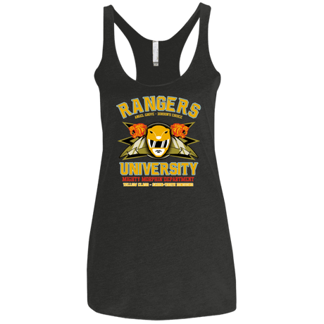T-Shirts Vintage Black / X-Small Rangers U Yellow Ranger Women's Triblend Racerback Tank