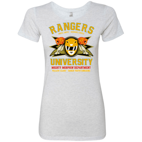 T-Shirts Heather White / Small Rangers U Yellow Ranger Women's Triblend T-Shirt