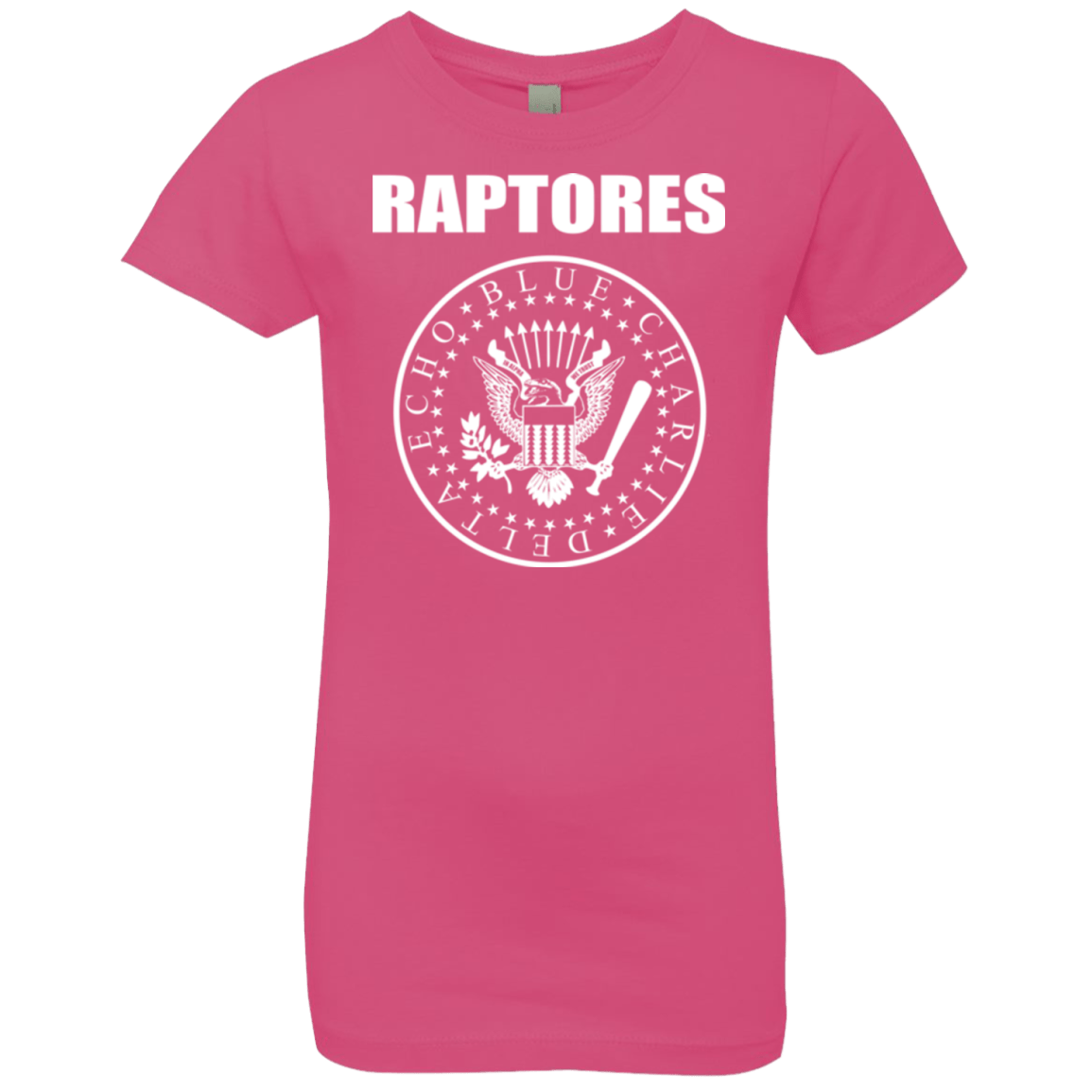 T-Shirts Hot Pink / YXS Raptores Girls Premium T-Shirt