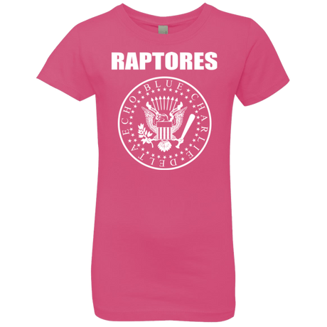 T-Shirts Hot Pink / YXS Raptores Girls Premium T-Shirt