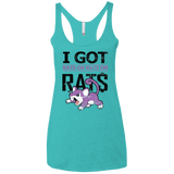 T-Shirts Tahiti Blue / X-Small Rats on rats on rats Women's Triblend Racerback Tank