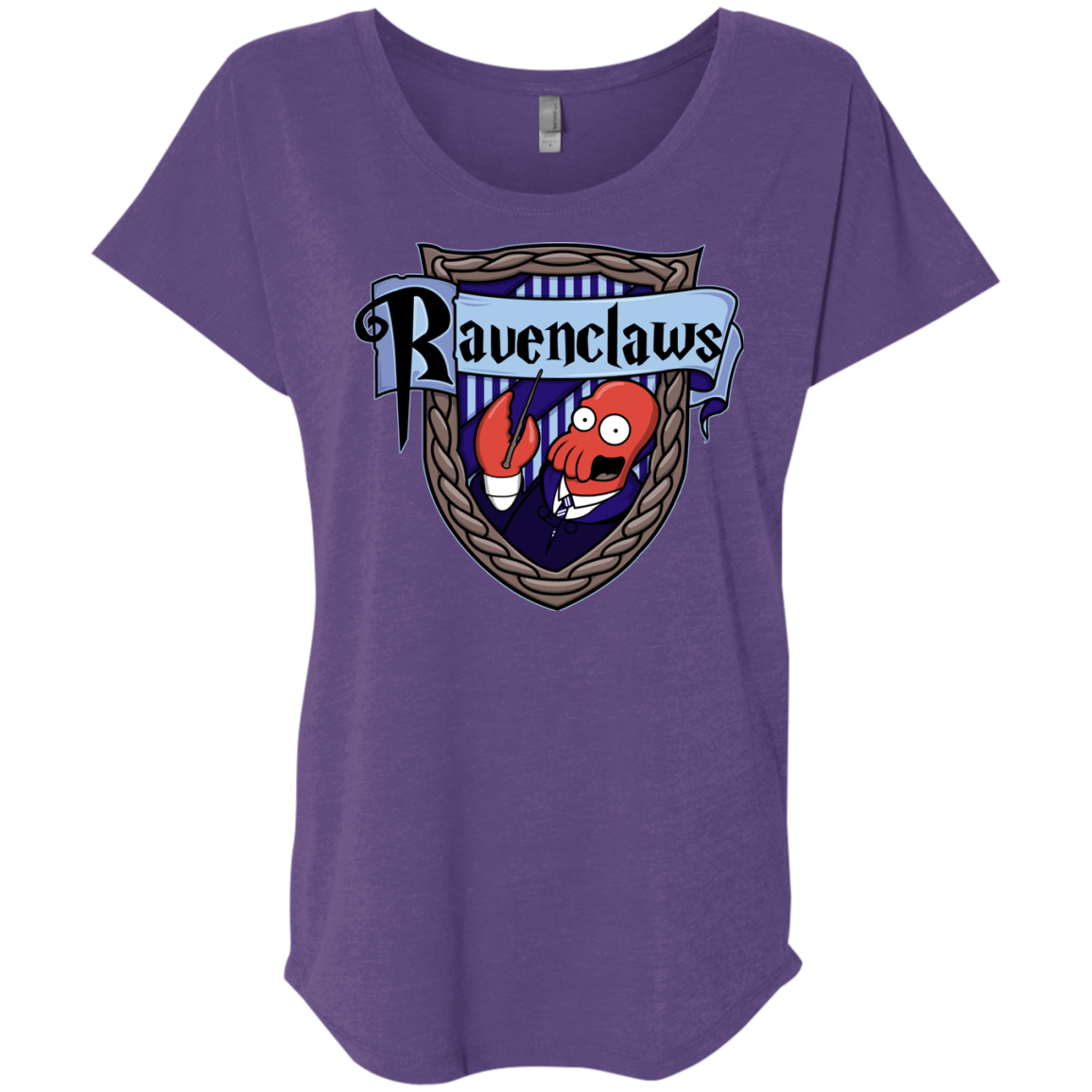 T-Shirts Purple Rush / X-Small Ravenclaws Triblend Dolman Sleeve