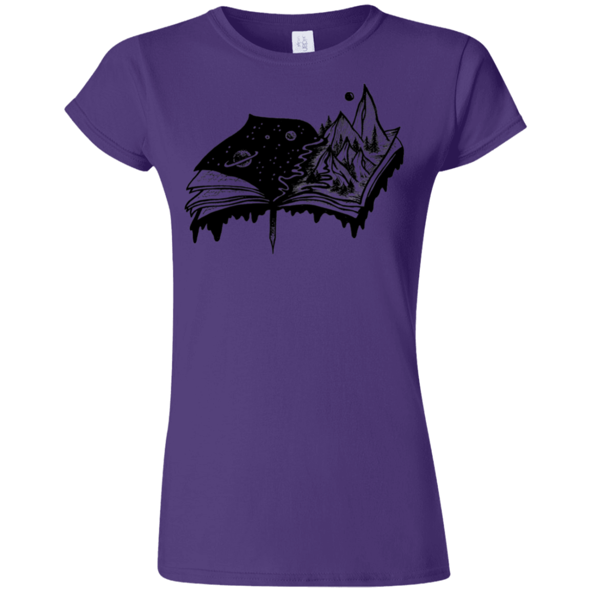 T-Shirts Purple / S Reading is Life Junior Slimmer-Fit T-Shirt