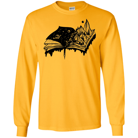 T-Shirts Gold / S Reading is Life Men's Long Sleeve T-Shirt