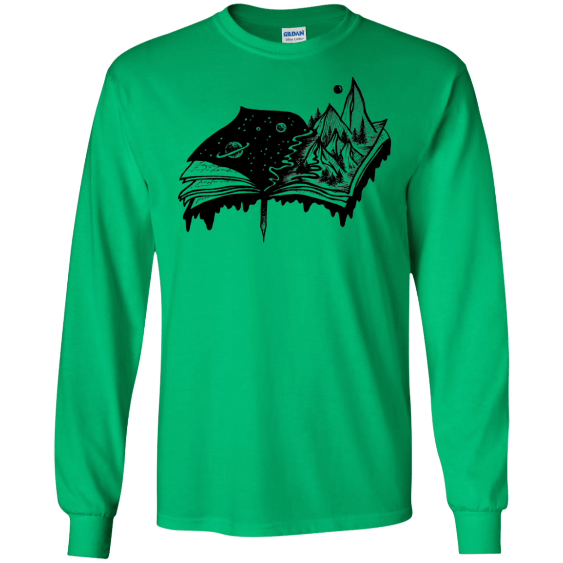 T-Shirts Irish Green / S Reading is Life Men's Long Sleeve T-Shirt