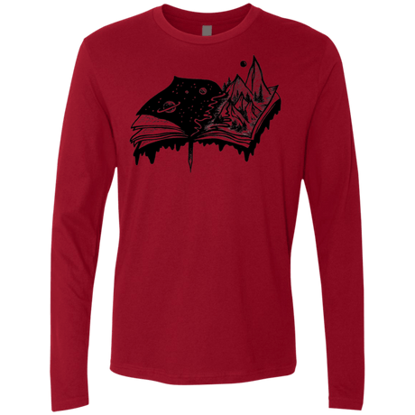 T-Shirts Cardinal / S Reading is Life Men's Premium Long Sleeve