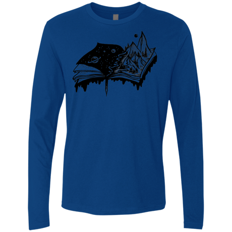 T-Shirts Royal / S Reading is Life Men's Premium Long Sleeve