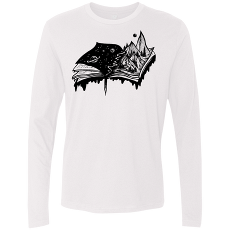 T-Shirts White / S Reading is Life Men's Premium Long Sleeve