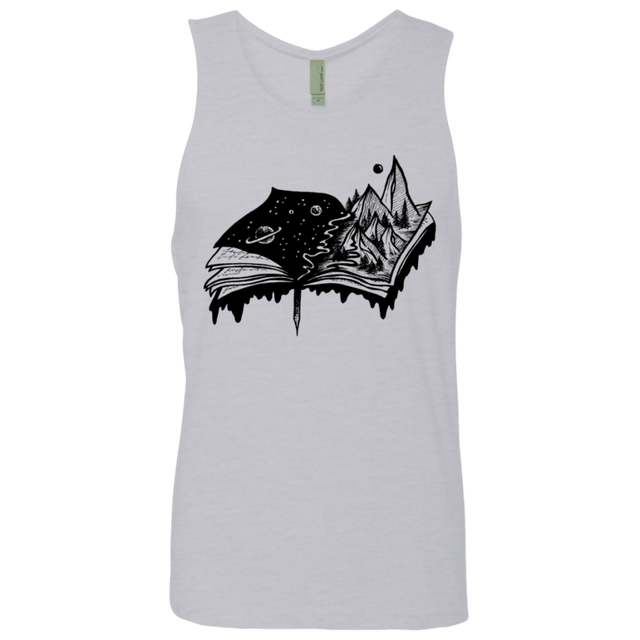 T-Shirts Heather Grey / S Reading is Life Men's Premium Tank Top