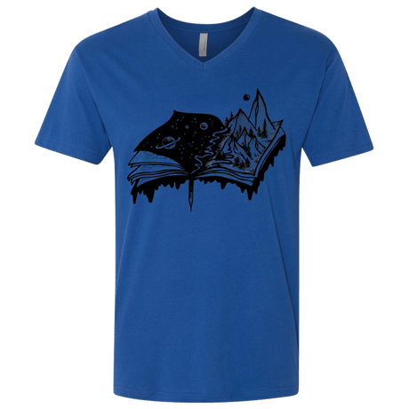 T-Shirts Royal / X-Small Reading is Life Men's Premium V-Neck