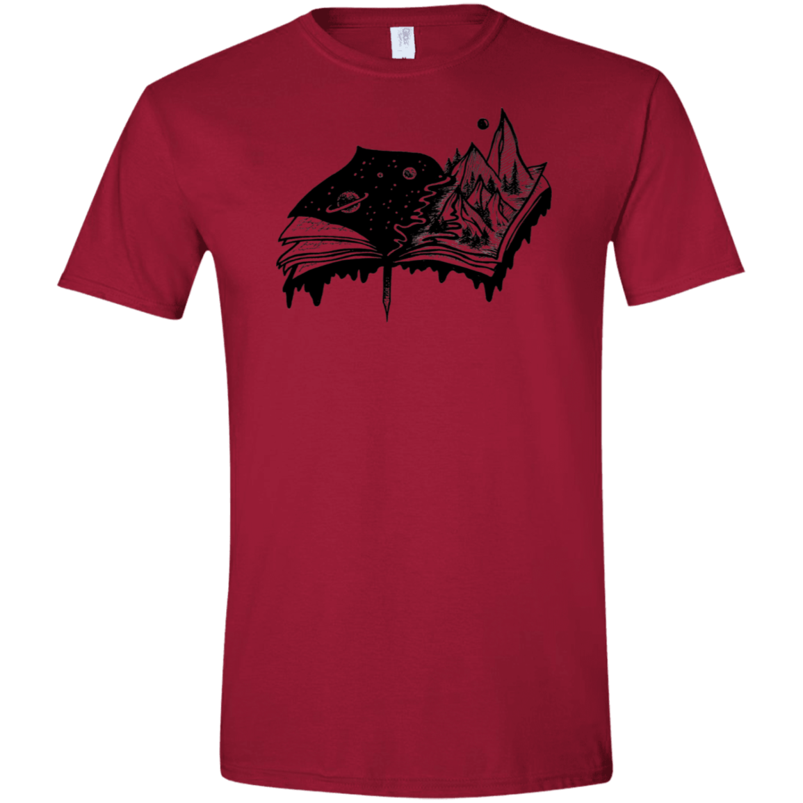 T-Shirts Cardinal Red / S Reading is Life Men's Semi-Fitted Softstyle