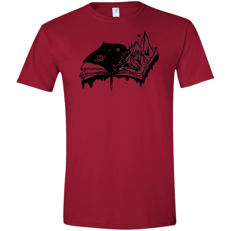 T-Shirts Cardinal Red / S Reading is Life Men's Semi-Fitted Softstyle