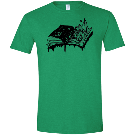 T-Shirts Heather Irish Green / S Reading is Life Men's Semi-Fitted Softstyle