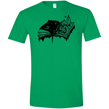 T-Shirts Irish Green / S Reading is Life Men's Semi-Fitted Softstyle