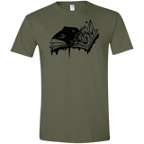 T-Shirts Military Green / S Reading is Life Men's Semi-Fitted Softstyle