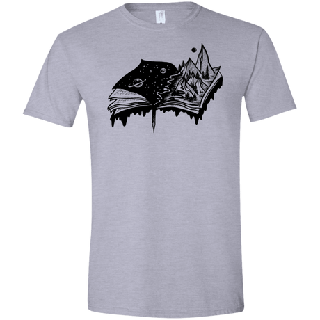 T-Shirts Sport Grey / X-Small Reading is Life Men's Semi-Fitted Softstyle