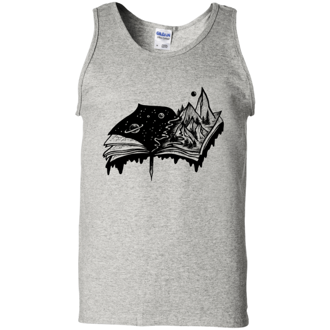 T-Shirts Ash / S Reading is Life Men's Tank Top