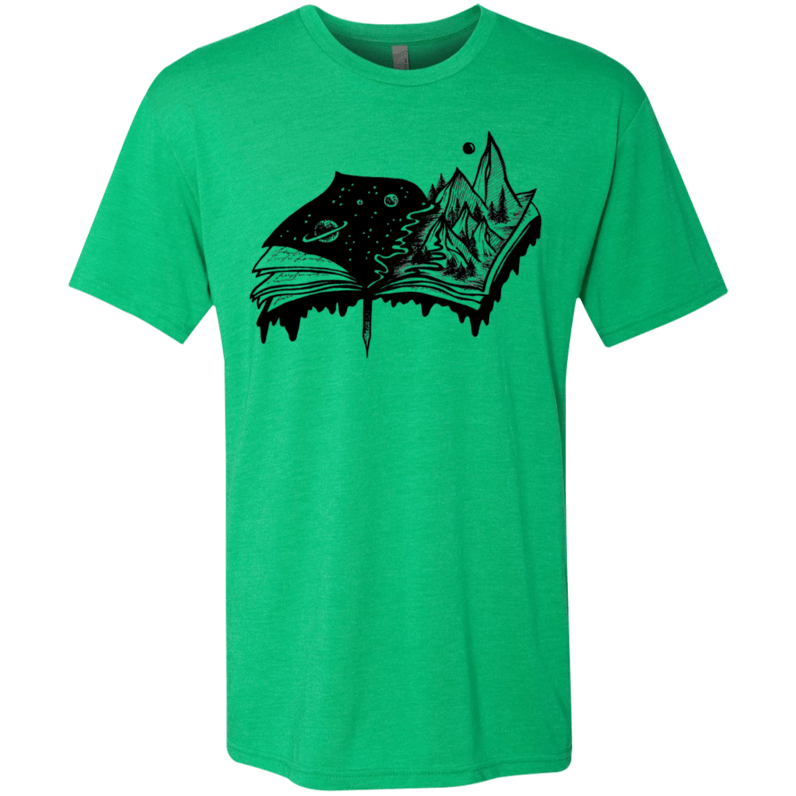 T-Shirts Envy / S Reading is Life Men's Triblend T-Shirt