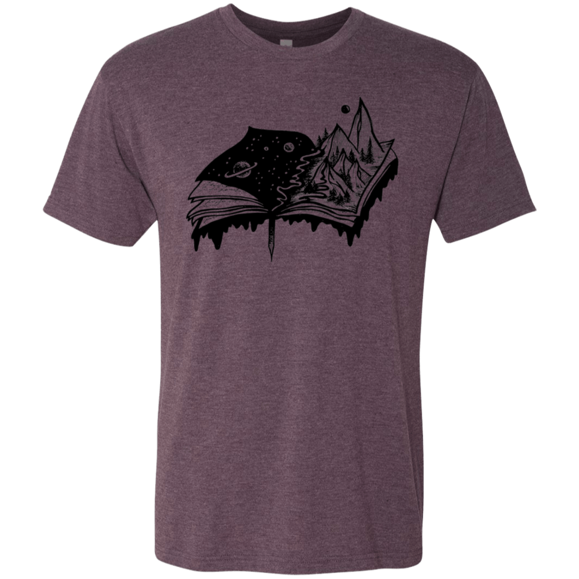 T-Shirts Vintage Purple / S Reading is Life Men's Triblend T-Shirt