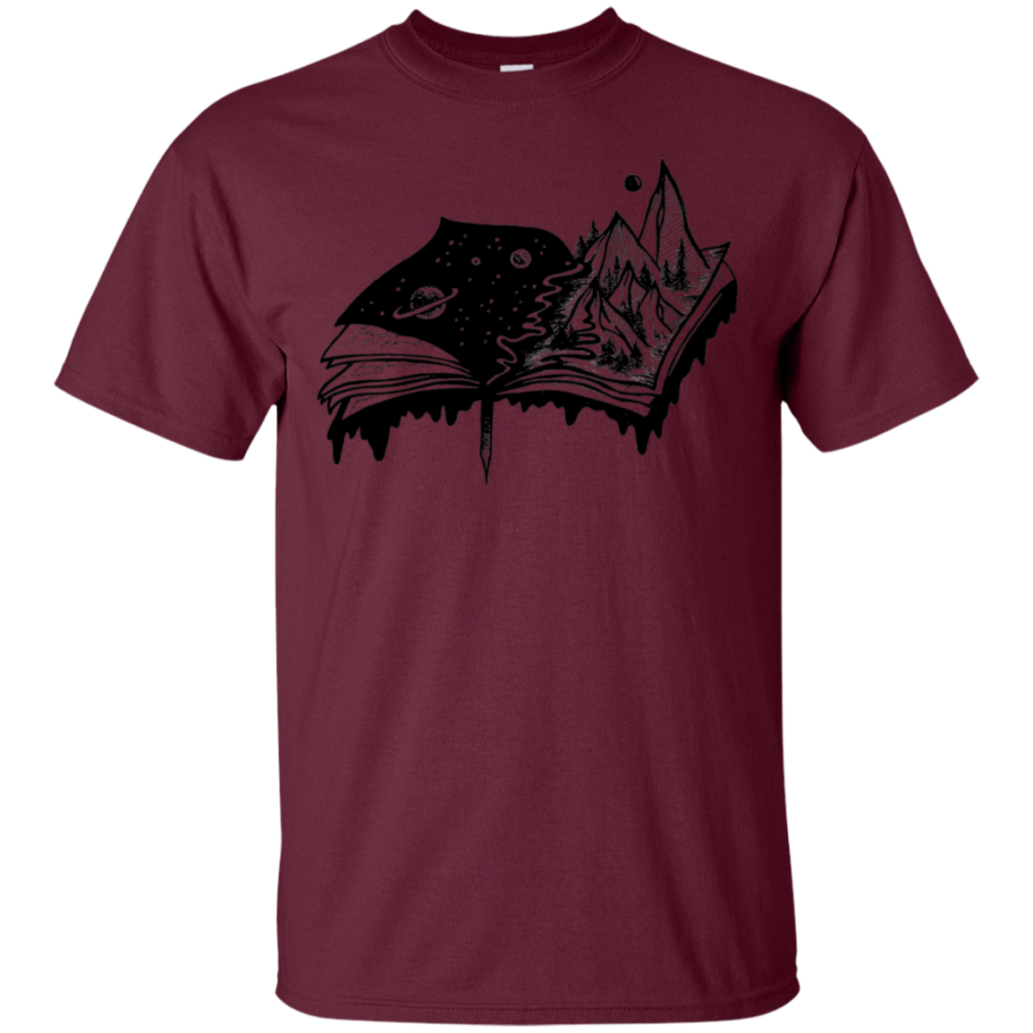 T-Shirts Maroon / S Reading is Life T-Shirt