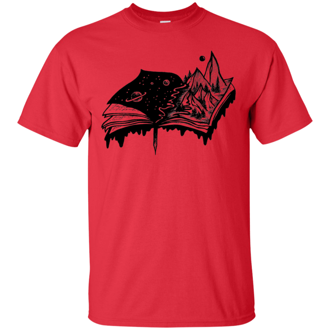 T-Shirts Red / S Reading is Life T-Shirt