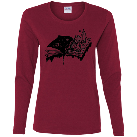 T-Shirts Cardinal / S Reading is Life Women's Long Sleeve T-Shirt