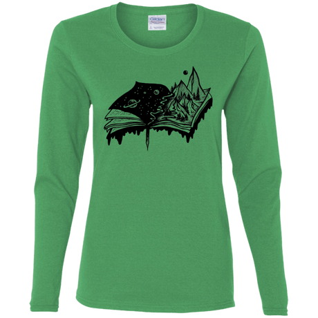 T-Shirts Irish Green / S Reading is Life Women's Long Sleeve T-Shirt