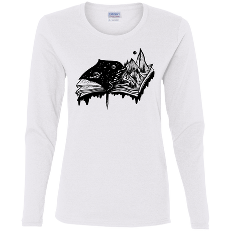 T-Shirts White / S Reading is Life Women's Long Sleeve T-Shirt