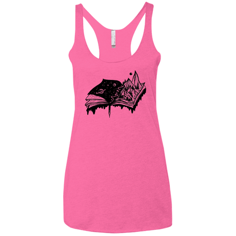 T-Shirts Vintage Pink / X-Small Reading is Life Women's Triblend Racerback Tank