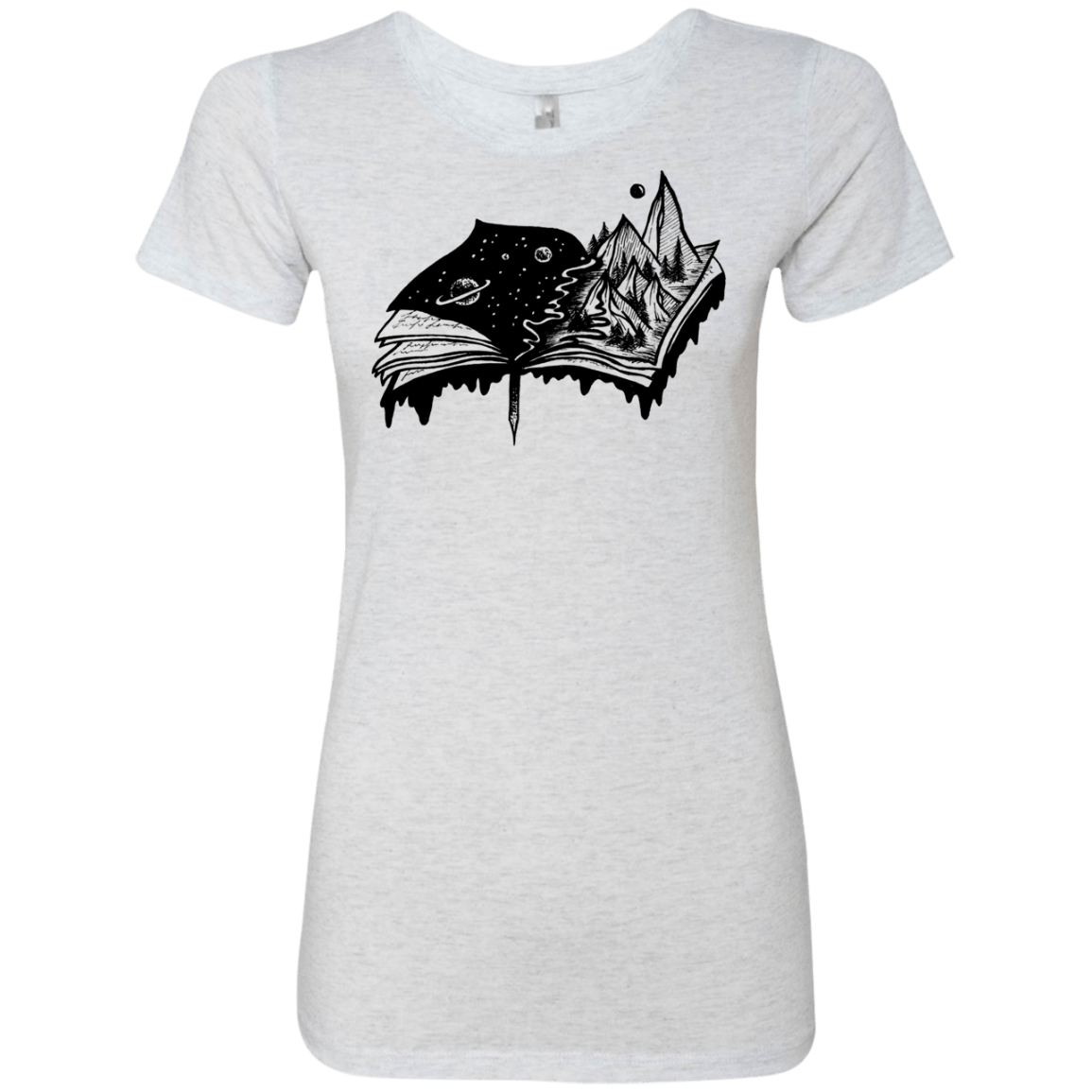 T-Shirts Heather White / S Reading is Life Women's Triblend T-Shirt