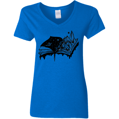 T-Shirts Royal / S Reading is Life Women's V-Neck T-Shirt