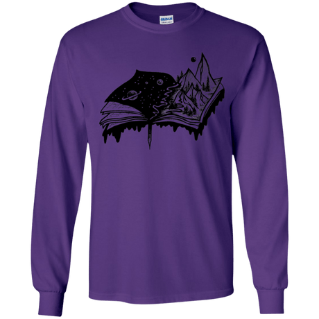 T-Shirts Purple / YS Reading is Life Youth Long Sleeve T-Shirt