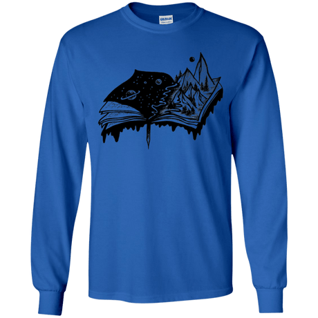 T-Shirts Royal / YS Reading is Life Youth Long Sleeve T-Shirt
