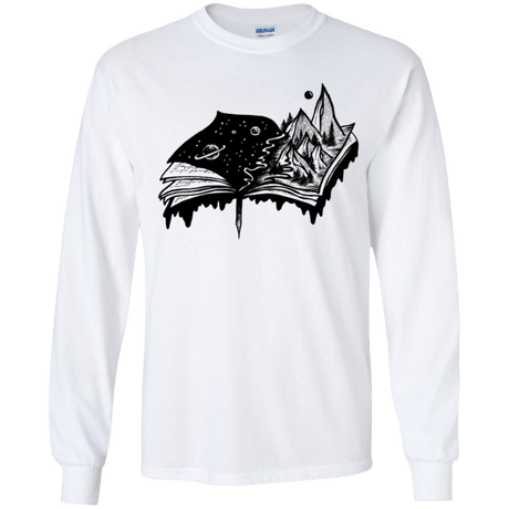 T-Shirts White / YS Reading is Life Youth Long Sleeve T-Shirt