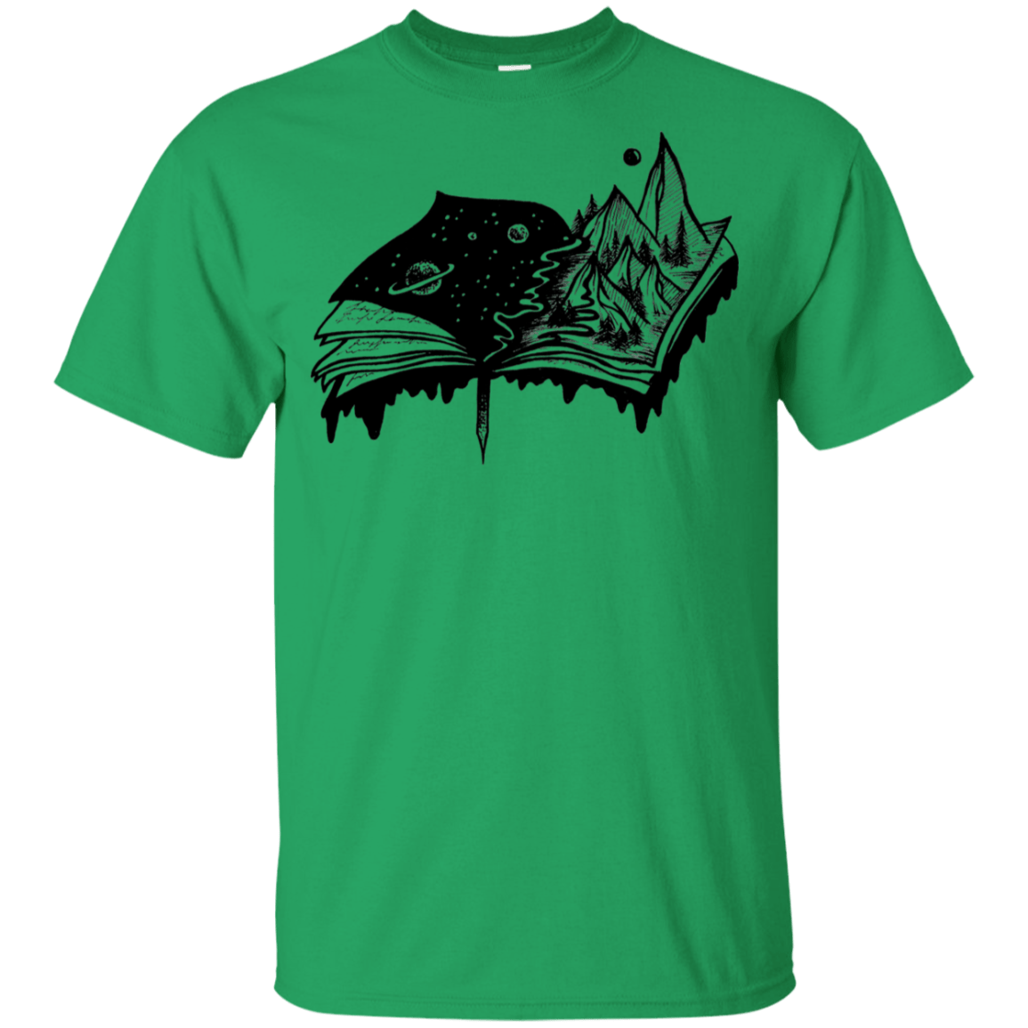 T-Shirts Irish Green / YXS Reading is Life Youth T-Shirt