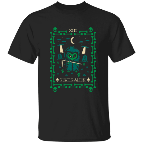 T-Shirts Black / YXS Reaper Alien Tarot Card Youth T-Shirt