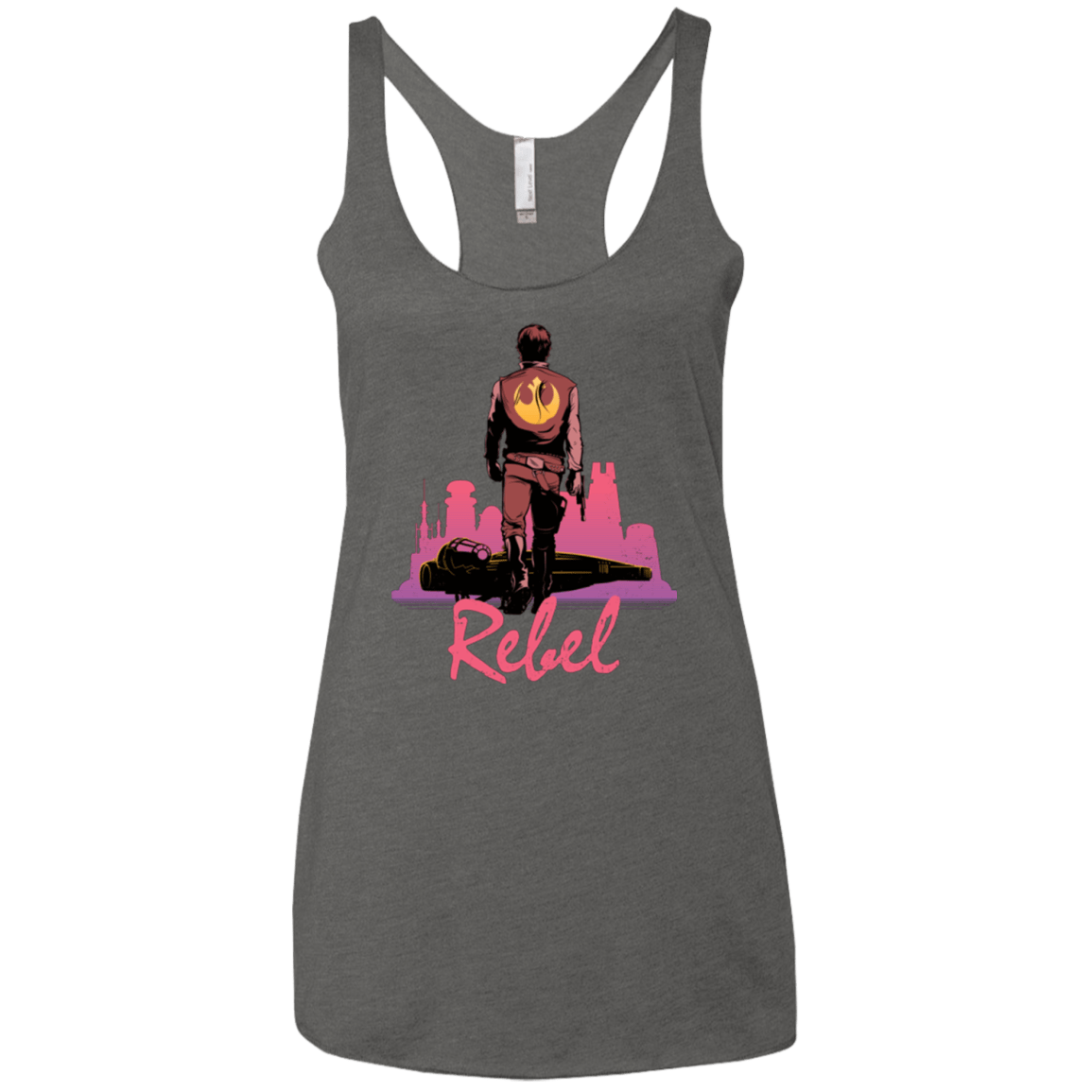 T-Shirts Premium Heather / X-Small Rebel Women's Triblend Racerback Tank