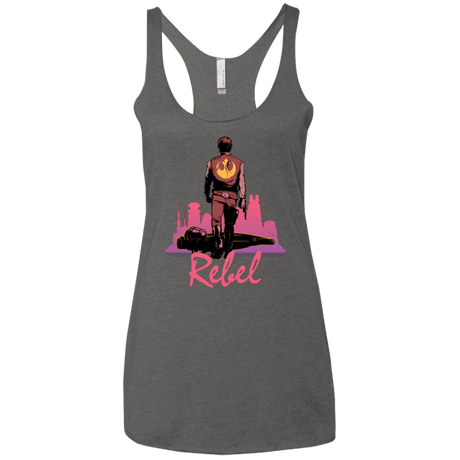 T-Shirts Premium Heather / X-Small Rebel Women's Triblend Racerback Tank