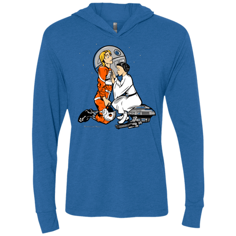 T-Shirts Vintage Royal / X-Small Rebellon Hero Triblend Long Sleeve Hoodie Tee