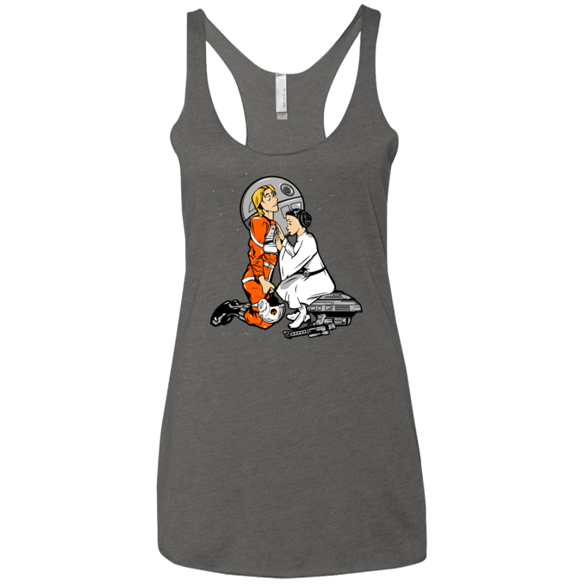 T-Shirts Premium Heather / X-Small Rebellon Hero Women's Triblend Racerback Tank