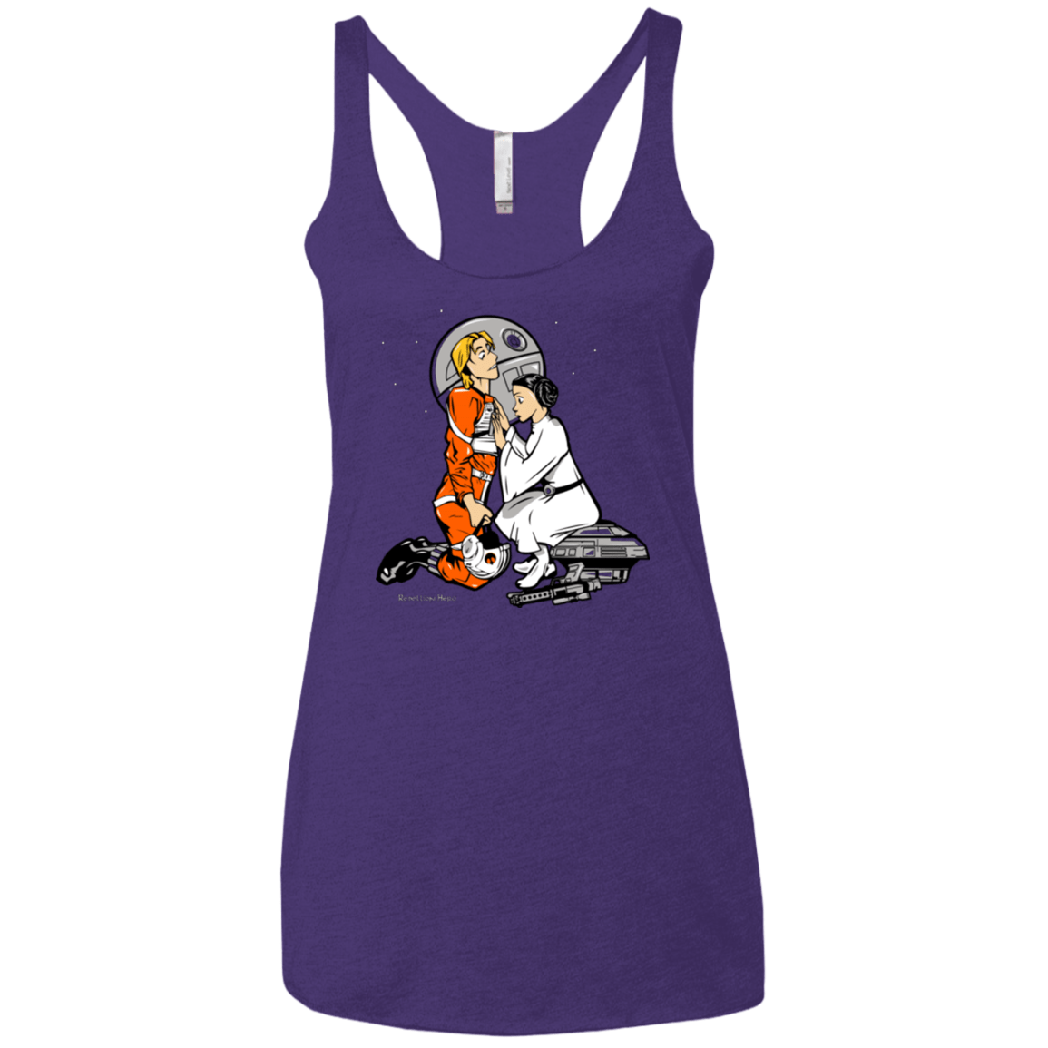 T-Shirts Purple / X-Small Rebellon Hero Women's Triblend Racerback Tank