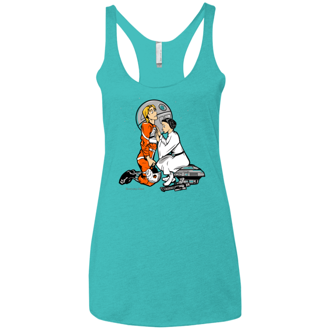 T-Shirts Tahiti Blue / X-Small Rebellon Hero Women's Triblend Racerback Tank