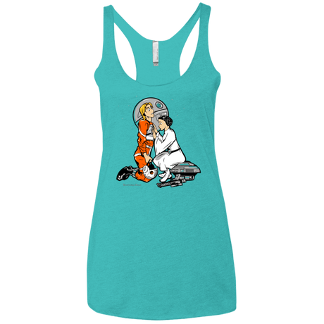 T-Shirts Tahiti Blue / X-Small Rebellon Hero Women's Triblend Racerback Tank