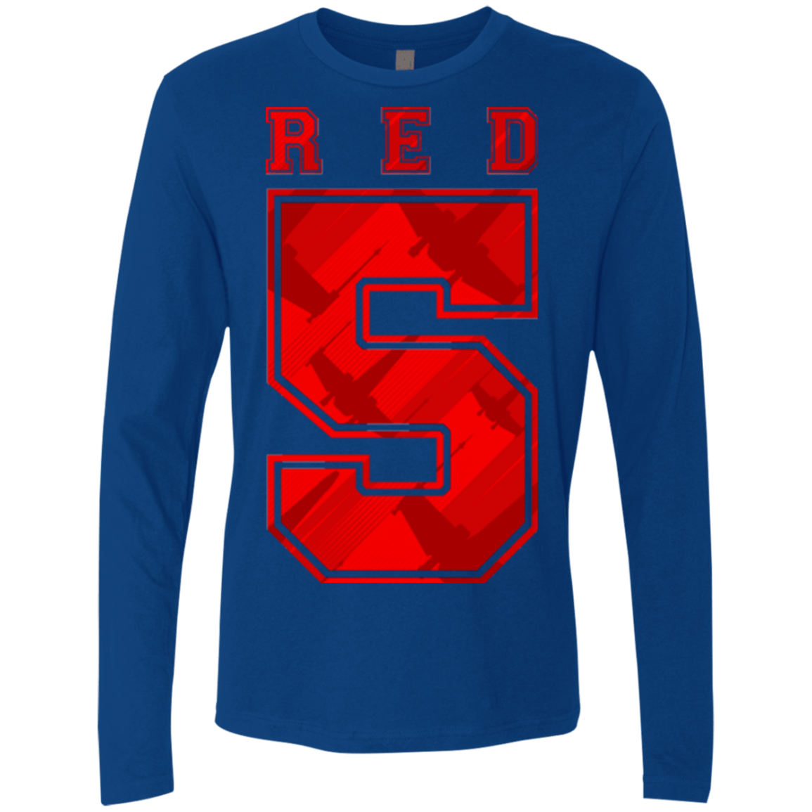 T-Shirts Royal / Small Red 5 Men's Premium Long Sleeve