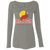 T-Shirts Venetian Grey / Small Red butt Women's Triblend Long Sleeve Shirt